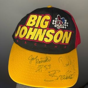Vintage Big Johnson auto graphed Hat